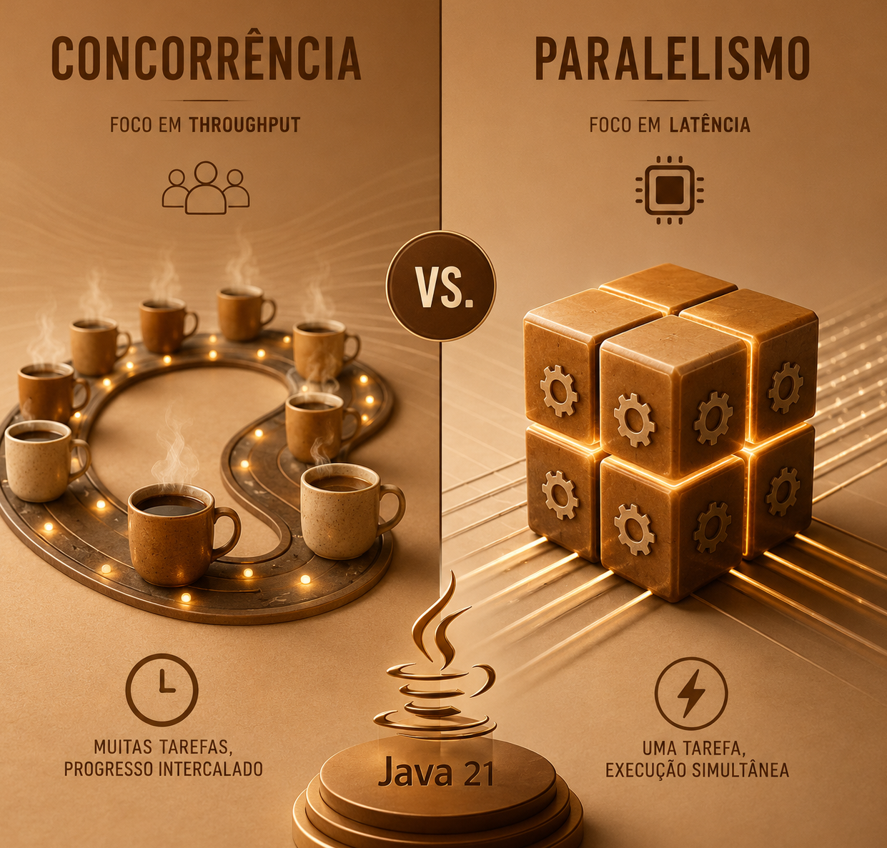 Virtual Threads - Concorrencia x Paralelismo
